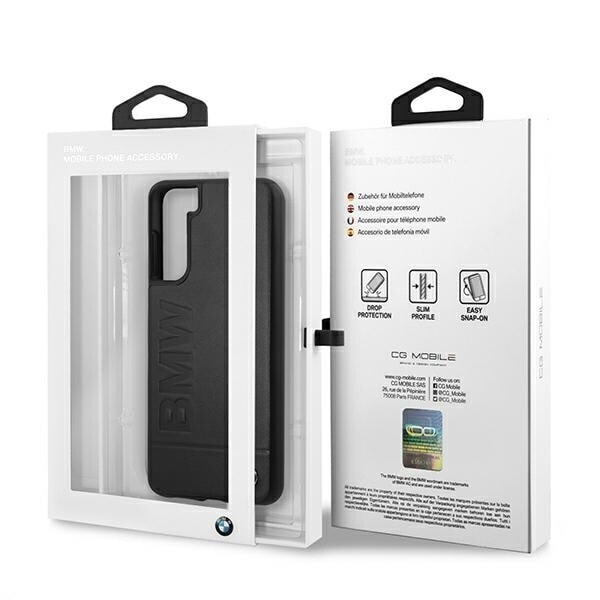 BMW SIGNATURE LOGO IMPRINT ETUI TIL SAMSUNG GALAXY S21+ - SORT