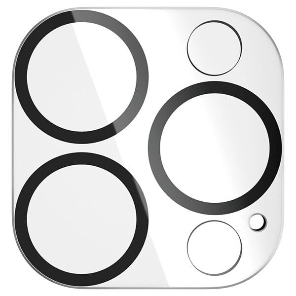 PANZERGLASS PICTURE PERFECT KAMERABESKYTTELSE TIL IPHONE 15 PRO / 15 PRO MAX - MED SORT RAMME