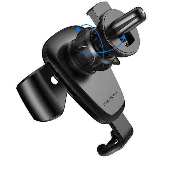 BASEUS HOLDER TIL VENTILATIONSRIST, LUFT TIL TELEFON 4-6" SORT
