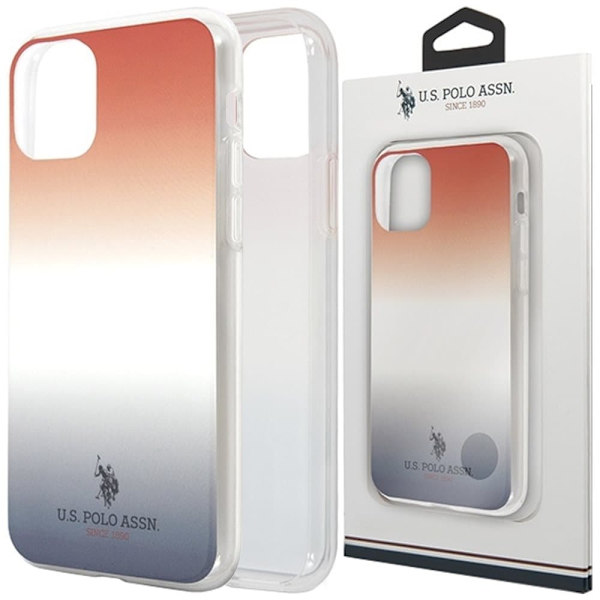 AMERIKANSK SAG POLO ASSN. GRADIENT PATTERN COLLECTION TIL IPHONE 11 PRO - RØD OG BLÅ