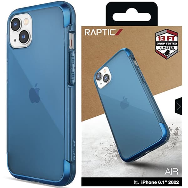 Raptic X-Doria Air Case iPhone 14 Plus pansret deksel blå