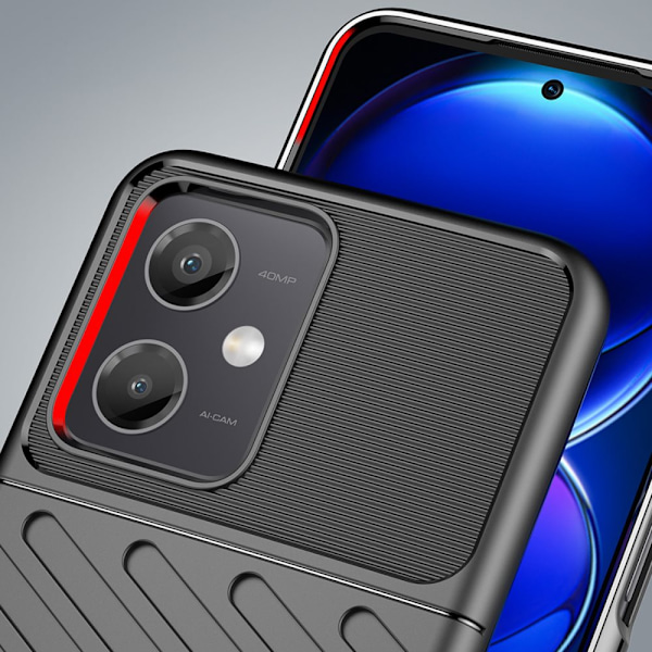 Thunder Case Xiaomi Poco X5 5G / Redmi Note 12 5G silikon pansret deksel svart