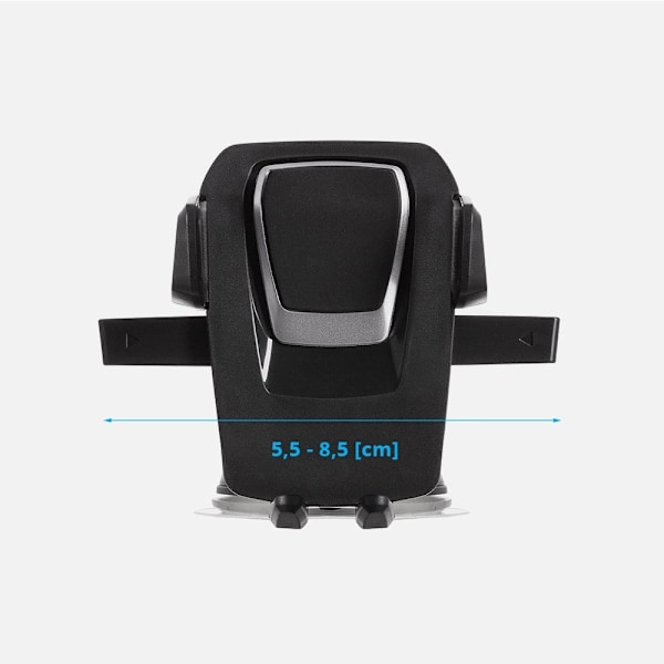 TELESKOPISK JUSTERBAR CARBOARD HOLDER? DASHBOARD? SORT