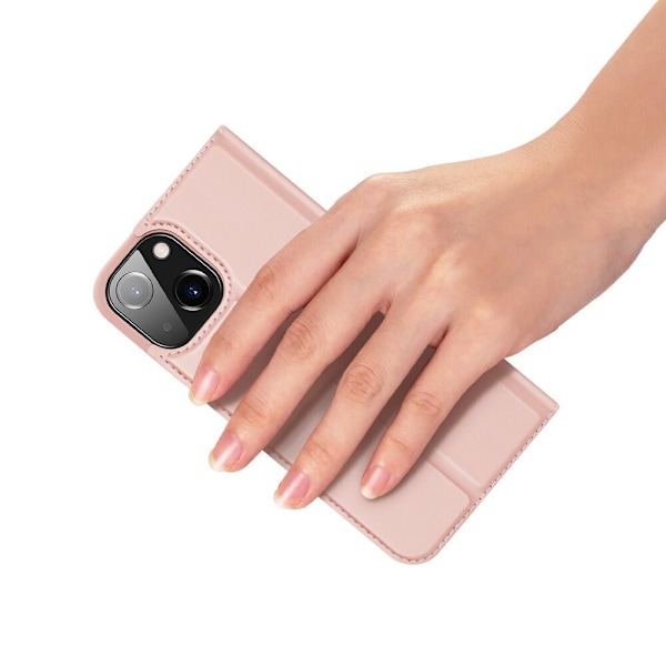 Dux Ducis Skin Pro deksel med klaff iPhone 13 mini rosa