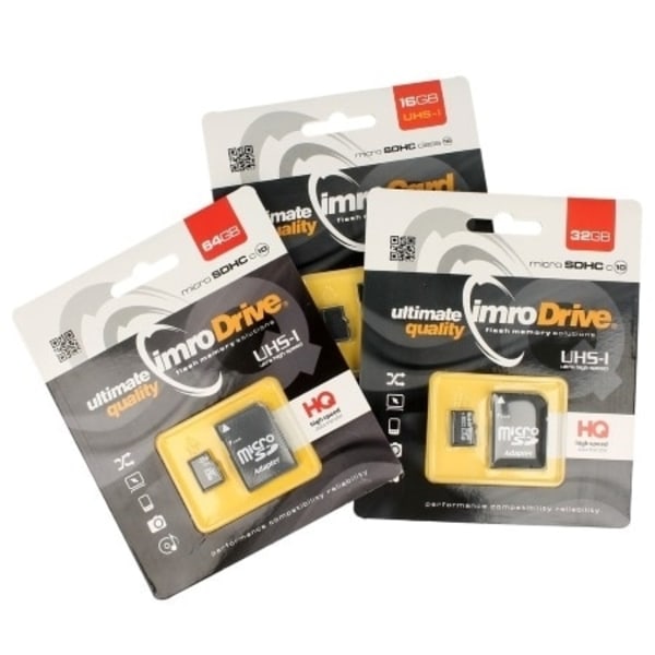 64GB Imro+ adp 10C microSD minneskort