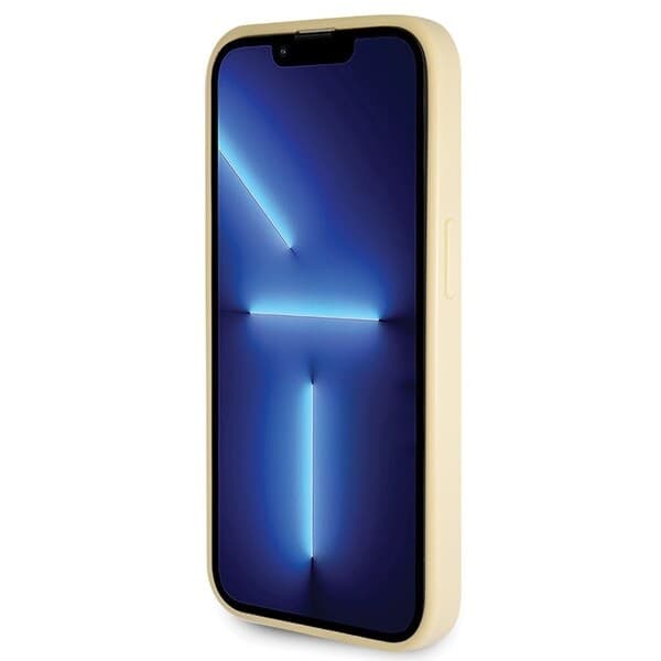 Guess GUHCP14LHG4SGD-deksel til iPhone 14 Pro - Gull Glitter Script Big 4G