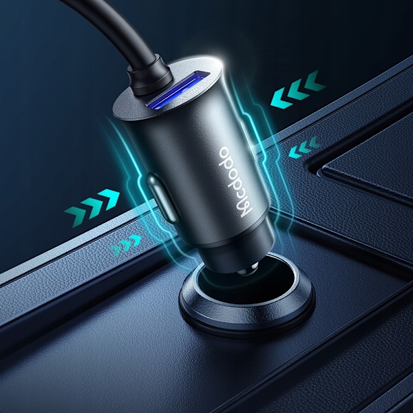 MCDODO BILLADDARE USB/USB-C SNABBLADDNING PD 107W LED CLIP