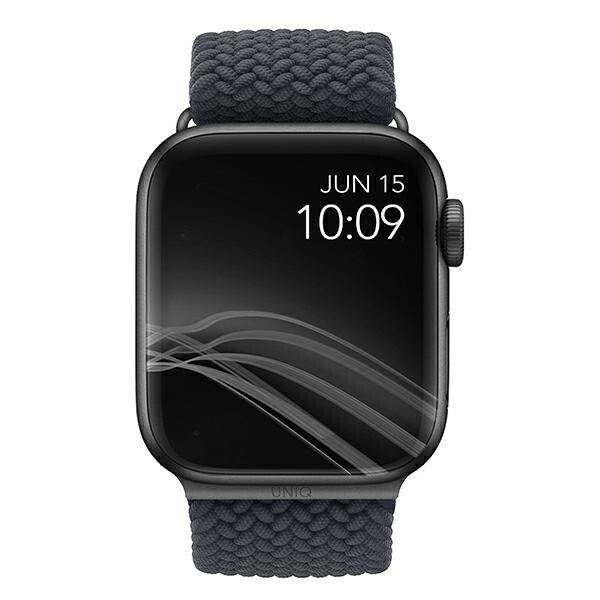 UNIQ Aspen Apple Watch Band 40/38/41 mm serie 4/5/6/7/8/SE/SE2 flettet grå/granittgrå
