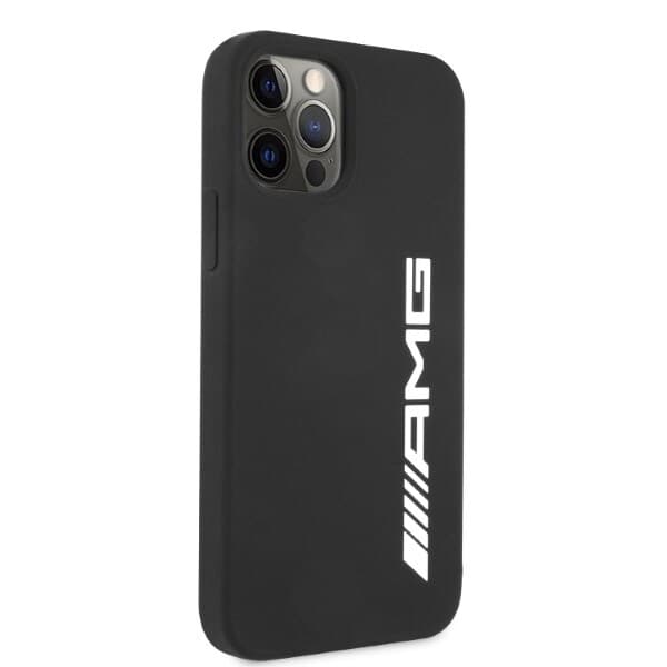 AMG SILICONE BIG LOGO COVER TIL IPHONE 12 PRO MAX - SORT