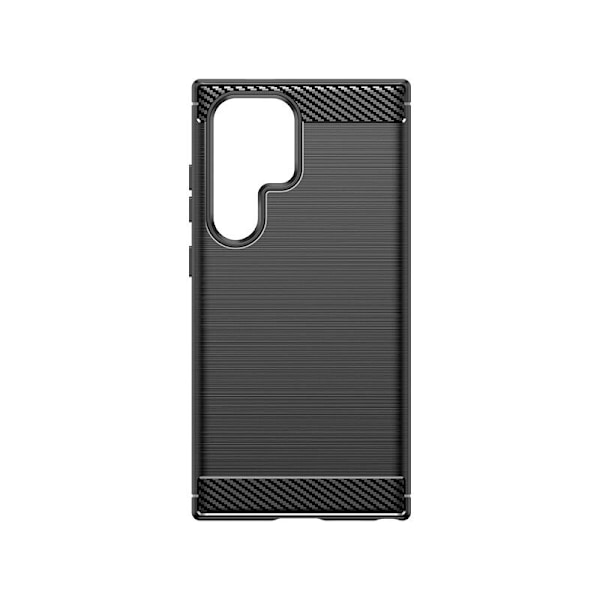 CARBON COVER TIL SAMSUNG GALAXY S24 ULTRA FLEXIBLE SILIKONE CARBON COVER - SORT