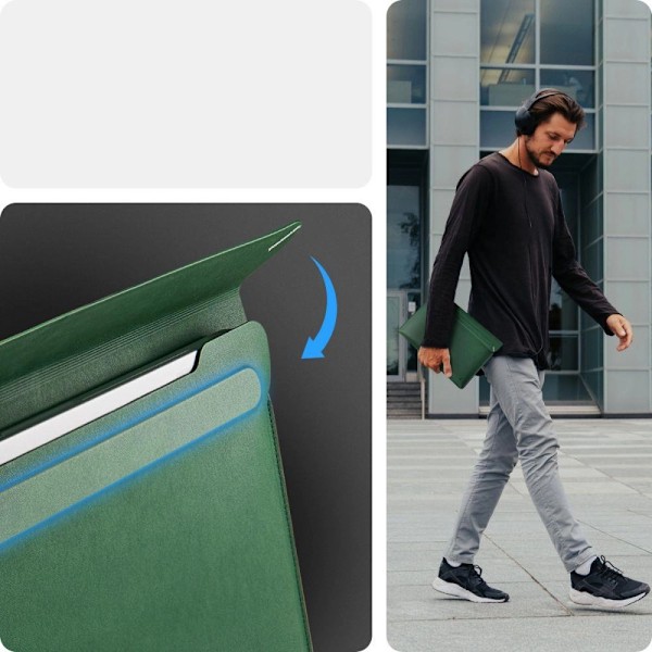 SPIGEN VALENTINUS TASKE TIL BÆRBAR 13-14 - GRØN