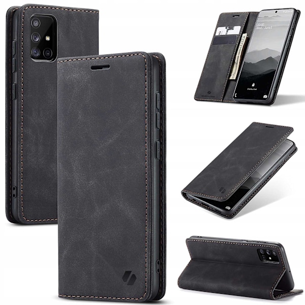 Spacecase Fodral Pålånskåp För Samsung Galaxy A71 Svart