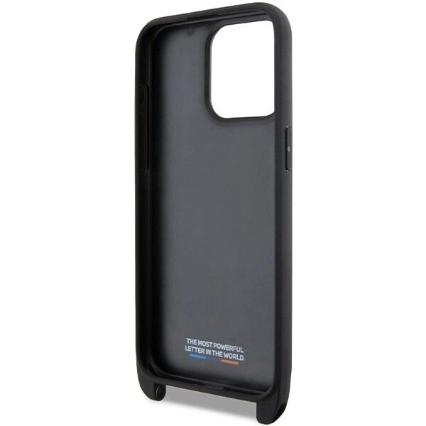 BMW M Edition Carbon Stripe & Strap Deksel til iPhone 15 Pro - Svart