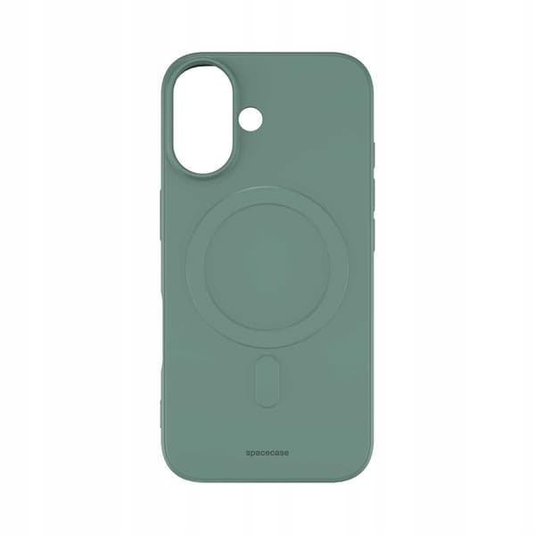 Spacecase Silikon Magnetiskt Fodral För Iphone 16 Mörkgrön