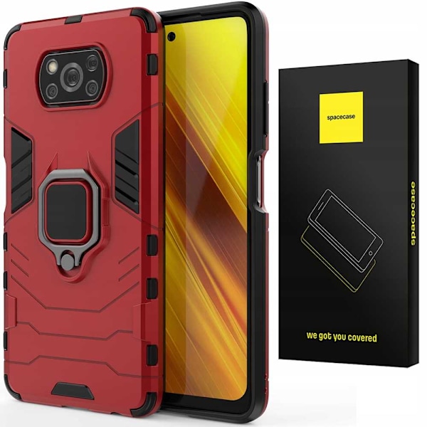 Spacecase Case Cover För Poco X3 Nfc Pro Red