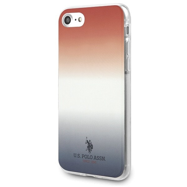 AMERIKANSK SAG POLO ASSN. GRADIENT PATTERN COLLECTION TIL IPHONE 7 / 8 / SE 2020 / SE 2022 - RØD OG BLÅ