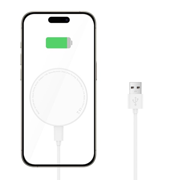 TECH-PROTECT QI15W-A33 MAGNETISK MAGSAFE TRÅDLØS LADER HVITT