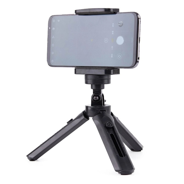 MINI STATIV SELFIE HOLDER TIL TELEFON KAMERA KAMERA GOPRO 16 - 21 CM SORT