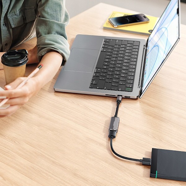 MCDODO USB-C TIL USB OTG ADAPTER USB-A ADAPTER KABELHOLDER