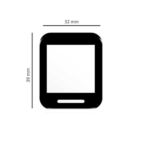 Spacecase Härdat Glas För Amazfit Bip Lite Sc Hybrid Glas Klockor