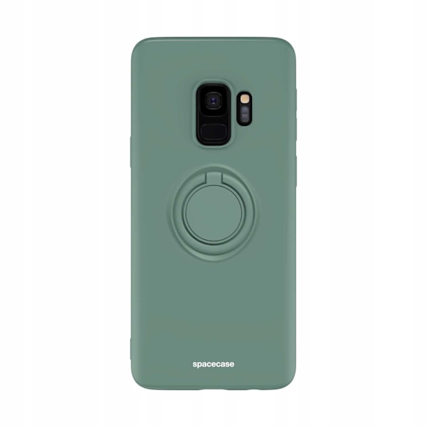 Spacecase Silikonecase Ring För Galaxy S9 Mörkgrön Skydd