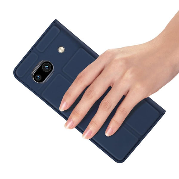 Dux Ducis Skin Pro-deksel for Google Pixel 7a-deksel med flip-kortlommebok? blå stativ