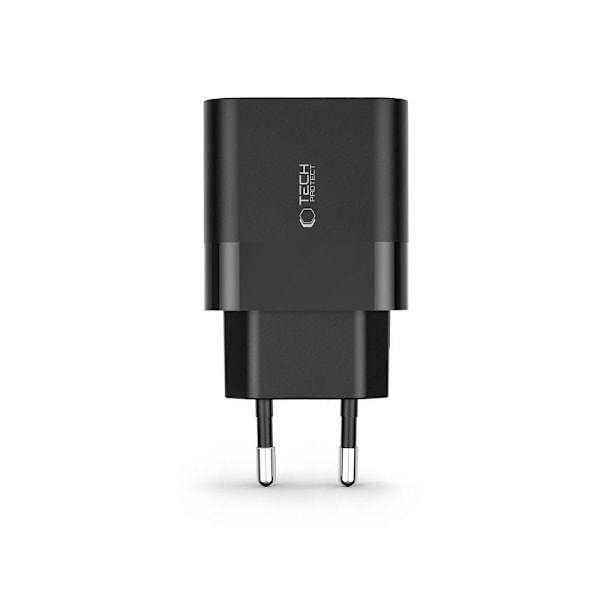 TECH-PROTECT C30W 2-PORTS NETVÆRKSOPLADER PD30W/QC3.0 SORT