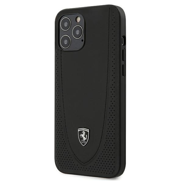 FERRARI OFF TRACK PERFORERET ETUI TIL IPHONE 12 PRO MAX - SORT