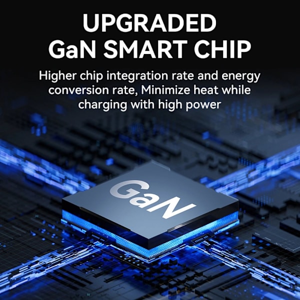 Wozinsky CGWCB 140W GaN vegglader 3 x USB-C / 2 x USB-A - svart