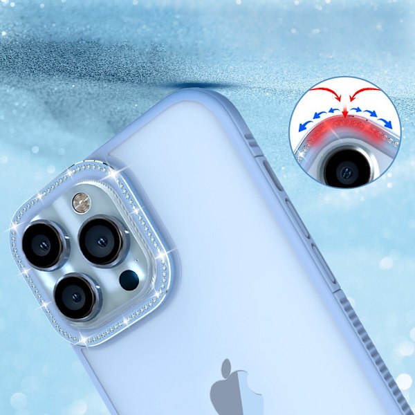 KINGXBAR CASE CASE COVER COVER TIL IPHONE 13 PRO MAX BLÅ