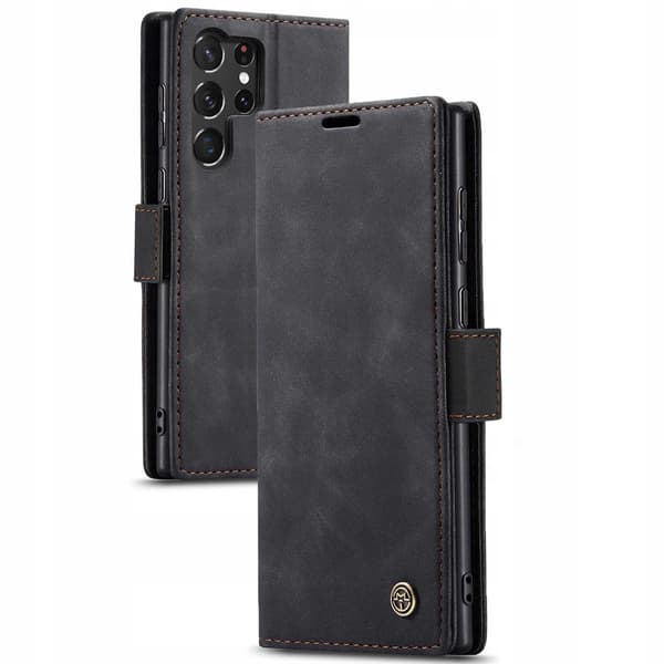 Spacecase Pålbocksväska För Samsung Galaxy S23 Ultra Black