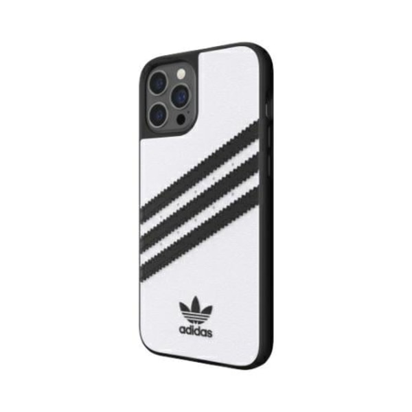 Adidas ELLER Formgjutet fodral PU iPhone 12 Pro Max vit-svart/vit-svart 42239