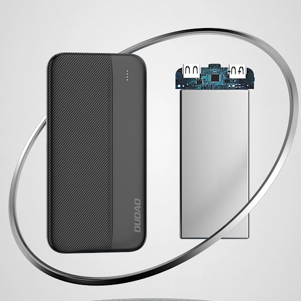 DUDAO K4S POWERBANK 2X USB TYPE A 10000MAH 5V/2A HVID
