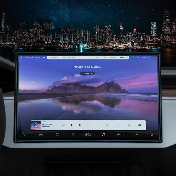HÆRDET GLAS SPIGEN GLAS.TR "EZ FIT" TESLA MODEL X 2022 / MODEL S 2021 SORT