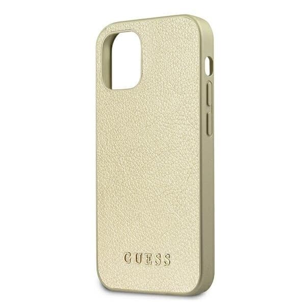 Guess GUHCP12SIGLGO iPhone 12 mini 5.4 gull/gull hardt deksel Iriscent