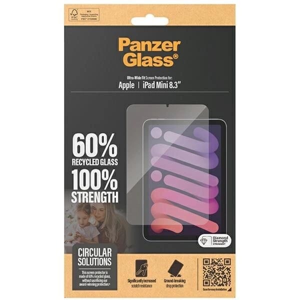 PANZERGLASS ULTRA-WIDE FIT HÆRDET GLAS TIL IPAD MINI 8,3" 2024