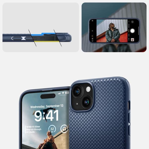 Spigen Mag Armor MagSafe, mørkeblå - iPhone 15 Plus
