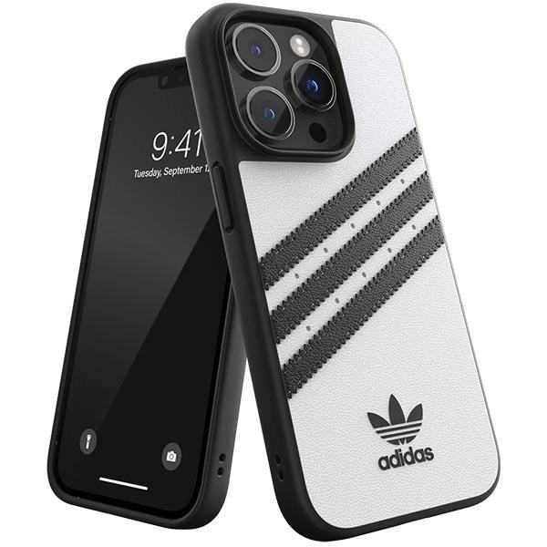 Adidas OR Molded Case PU for iPhone 14 Pro hvit-svart/hvit-svart 50190