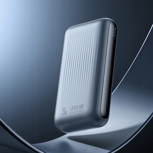 MCDODO POWERBANK 10000MAH MED DISPLAY 2X USB USB-C 33W + USB-C PD-KABEL