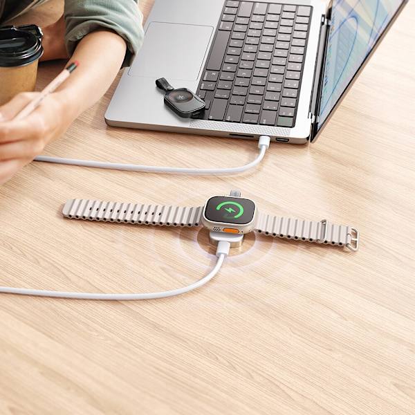 MCDODO INDUKTIV LADDARE FOR USB-C LADDNING APPLE WATCH 9 SE ULTRA STRAP