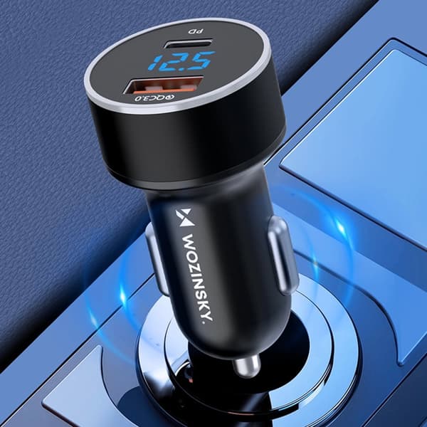 Wozinsky WDCCAC USB-C USB-A 36W billader - svart