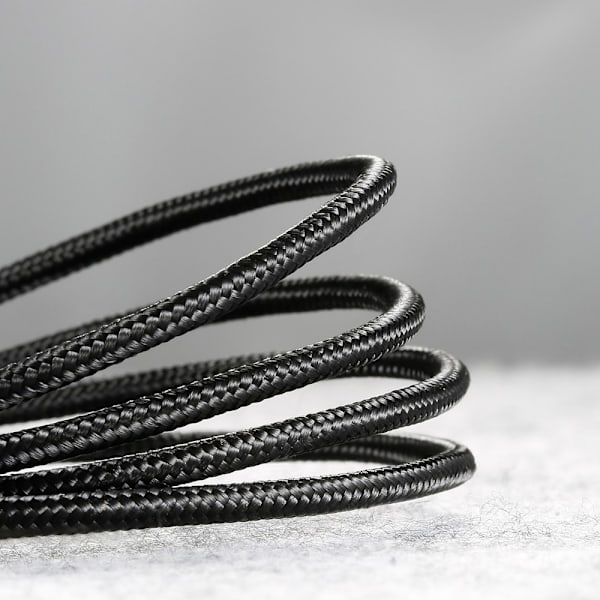 Baseus Cafule-kabel slitesterk nylonkabel USB / mikro-USB-kabel QC3.0 2.4A 1M svart-grå (CAMKLF-BG1)