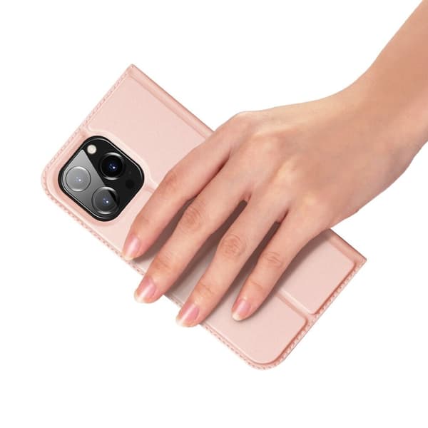 Dux Ducis Skin Pro deksel med klaff iPhone 14 Pro Max rosa