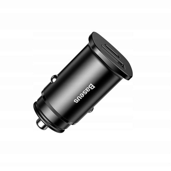 BASEUS SMART BILOPLADER MED USB OG USB-C-PORTE SORT
