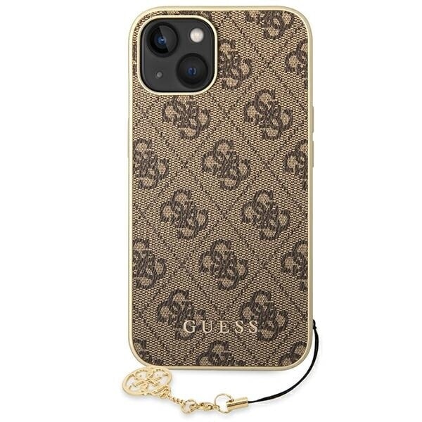 Guess GUHCP14MGF4GBR iPhone 14 Plus 6.7 brun/brunt hardt deksel 4G Charms Collection