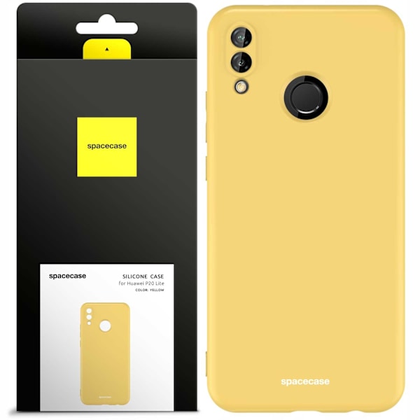 Spacecase Silikonfodral För Huawei P20 Lite Gul Gul