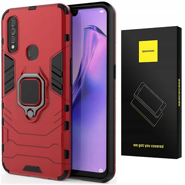 Spacecase X-Ring Fodral För Oppo A31 Rött Skydd
