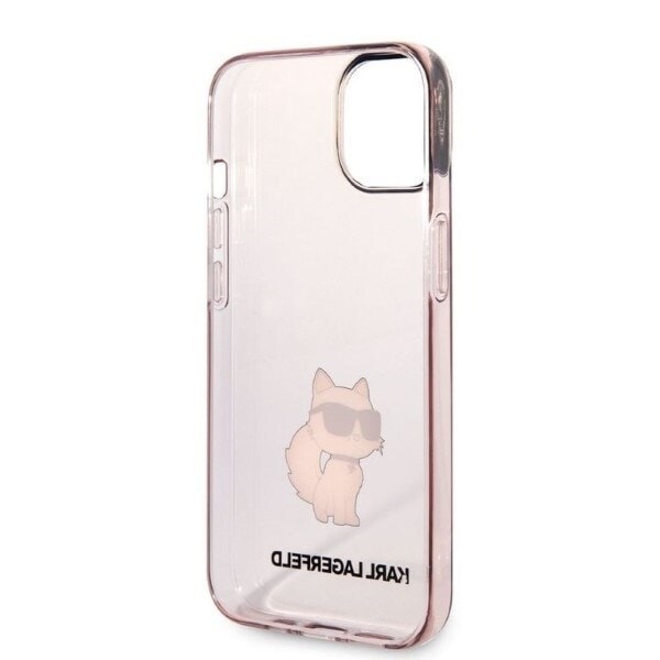 Karl Lagerfeld KLHCP14MHNCHTCP iPhone 14 Plus 6.7 rosa/rosa hardt deksel Ikonik Choupette