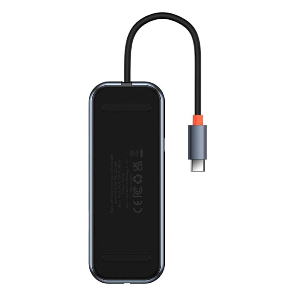 Baseus AcmeJoy HUB 4-porter (USB-C - 1x USB-C PD&Data/3x USB3.0) mørkegrå (WKJZ010313)