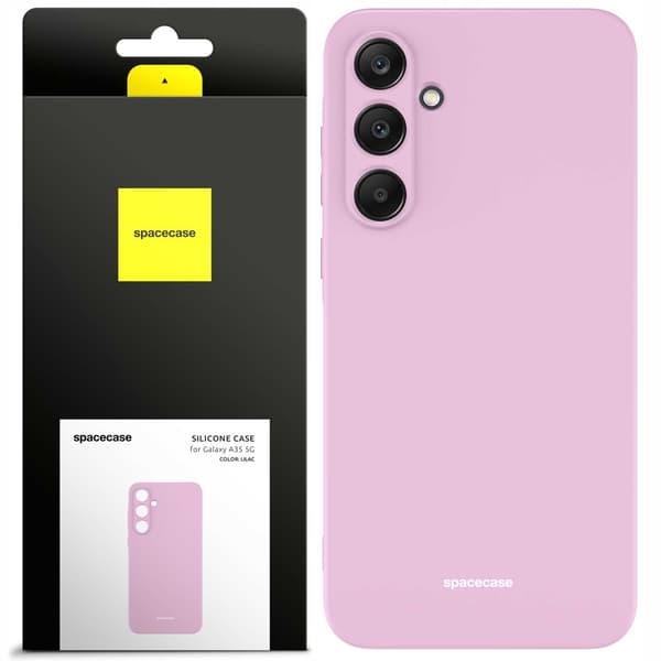 Spacecase Silikonfodral För Samsung Galaxy A35 5G Lilac